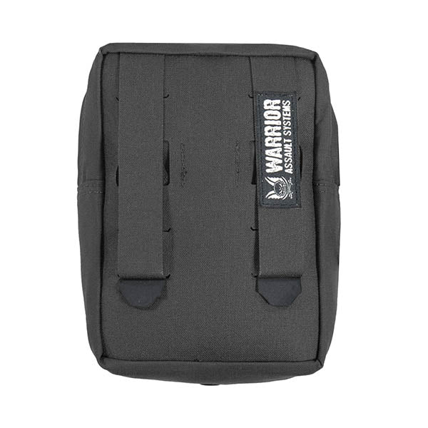Petite pochette utilitaire verticale découpée au laser, noire