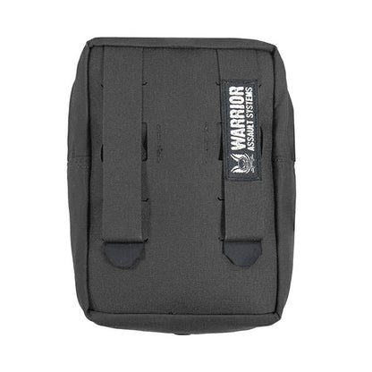 Petite pochette utilitaire verticale découpée au laser, noire