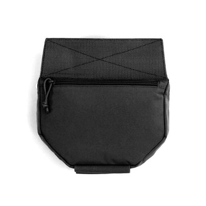 Pochette utilitaire rabattable à Velcro, noire