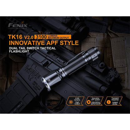 Torcia tattica TK16 V2.0, 3.100 lumen, batteria inclusa