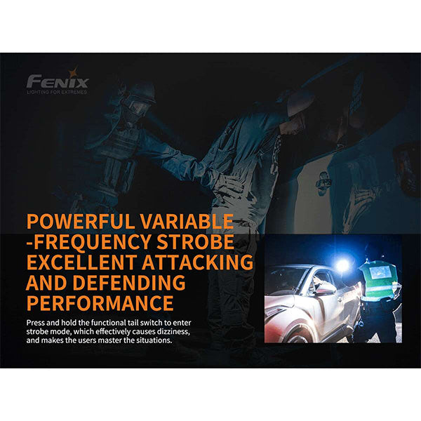 Torcia tattica TK26R, 1.500 lumen, batteria inclusa