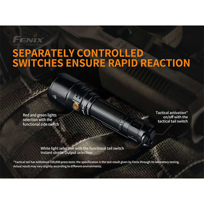 Torcia tattica TK26R, 1.500 lumen, batteria inclusa