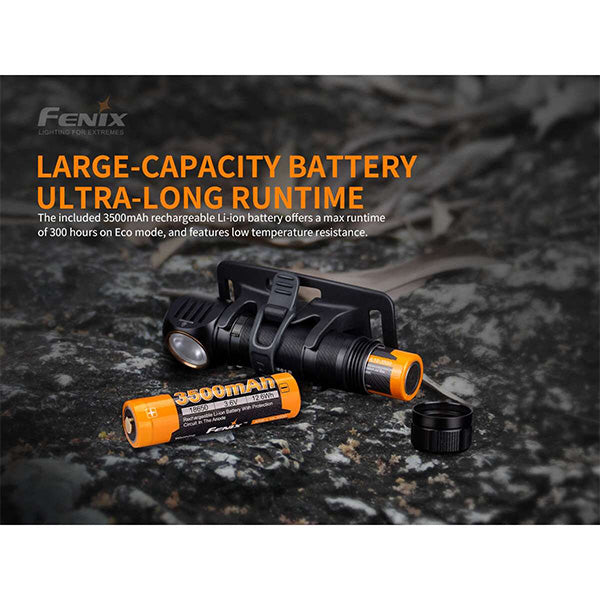 Lampada frontale a LED HM61R, 1.200 lumen, batteria inclusa