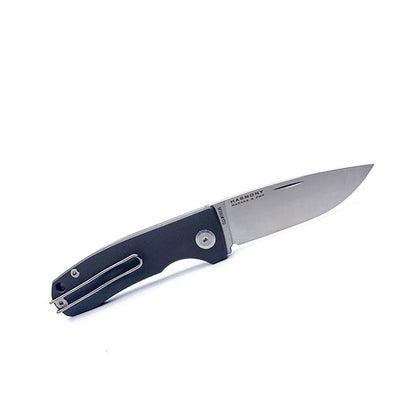COLTELLI PMP, coltello tascabile slip joint HARMONY, titanio, M390, grigio scuro