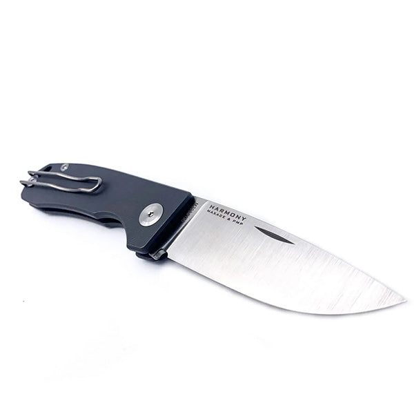 COLTELLI PMP, coltello tascabile slip joint HARMONY, titanio, M390, grigio scuro