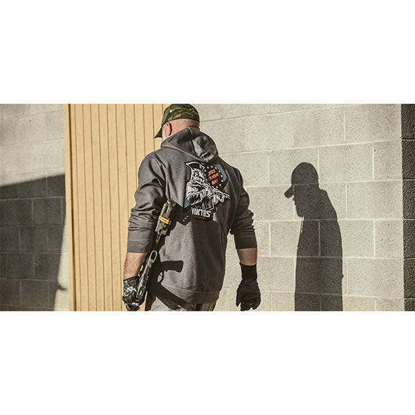 Sweat à capuche GUNVENT STICKUP, gris foncé chiné