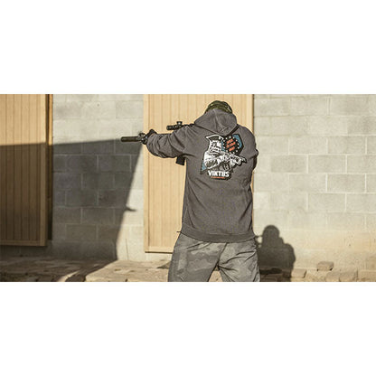 Sweat à capuche GUNVENT STICKUP, gris foncé chiné