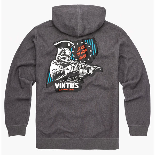 Sweat à capuche GUNVENT STICKUP, gris foncé chiné