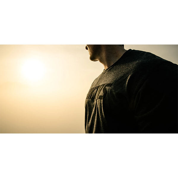 T-shirt TACK TOP, marine chiné