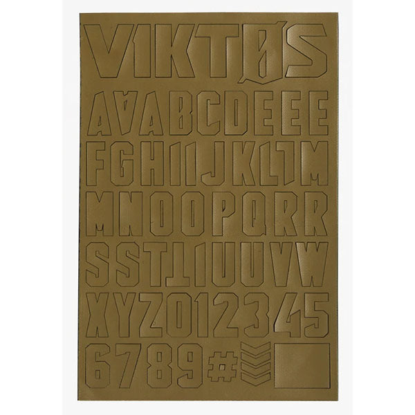 Alfabeto in velcro MORALPHABET, coyote