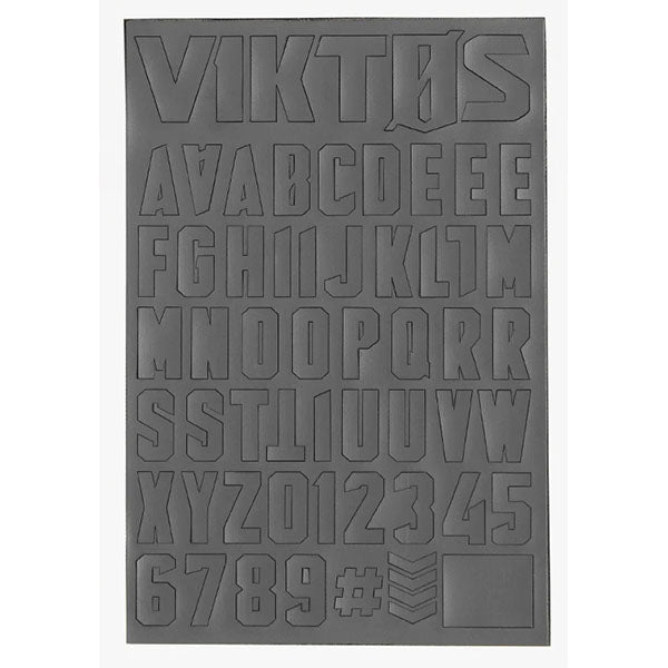 Alfabeto in velcro MORALPHABET, grigio