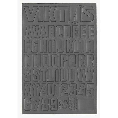 Alfabeto in velcro MORALPHABET, grigio