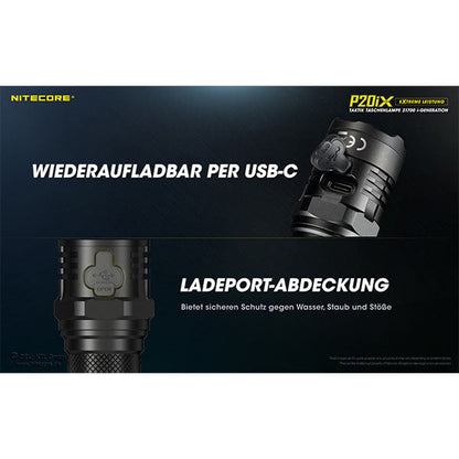 Lampe de poche tactique LED P20iX, 4 000 lumens, batterie incluse