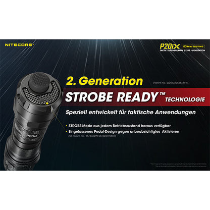 Lampe de poche tactique LED P20iX, 4 000 lumens, batterie incluse
