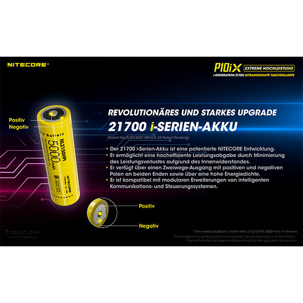 Lampe de poche tactique LED P10iX, 4 000 lumens, batterie incluse