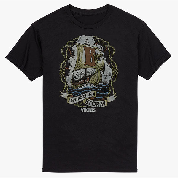 T-Shirt TEE ANY PORT, black