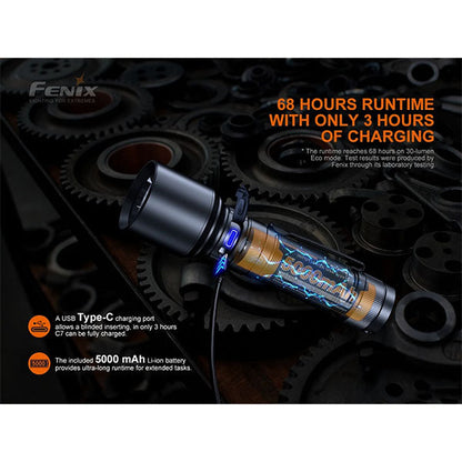 Torcia LED C7, 3.000 lumen, batteria inclusa