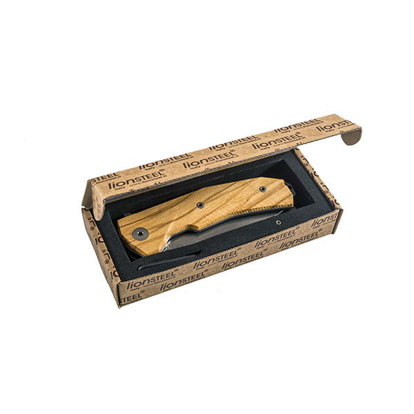 Couteau pliant KUR WOOD, bois d'olivier