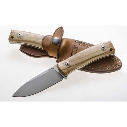 Coltello a lama fissa M4 WOOD, legno di olivo