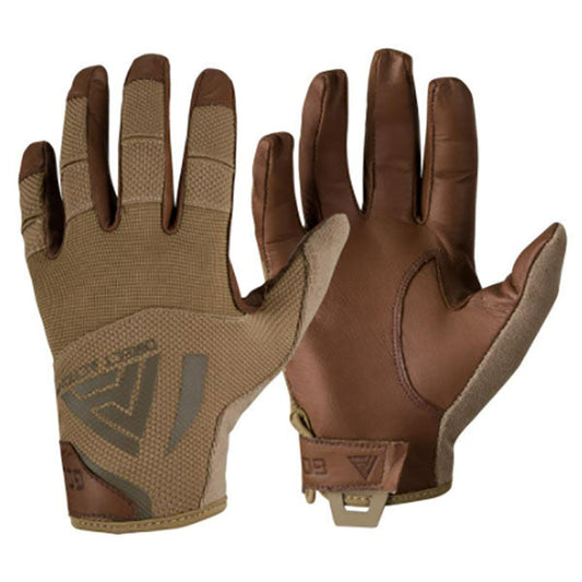 Gants tactiques HARD GLOVES LEATHER, marron coyote