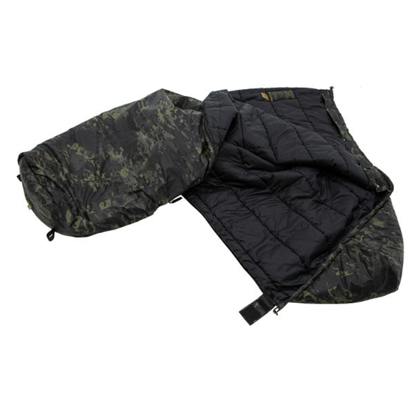 Sacco a pelo in fibra sintetica TROPEN MULTICAM NERO, taglia M