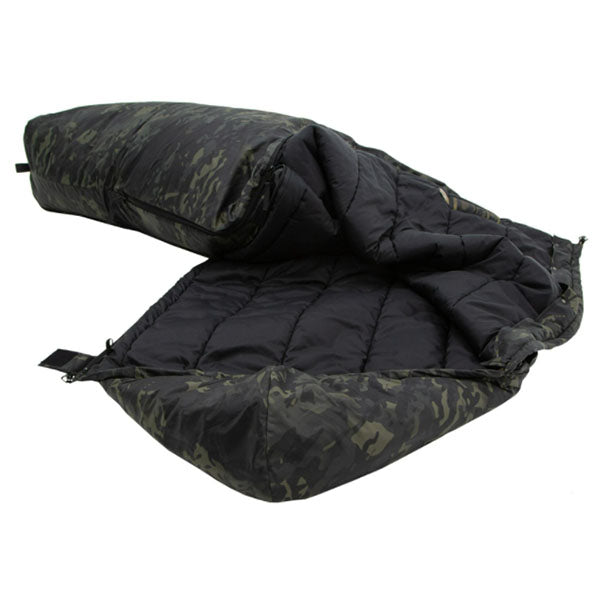 Sacco a pelo in fibra sintetica TROPEN MULTICAM NERO, taglia M