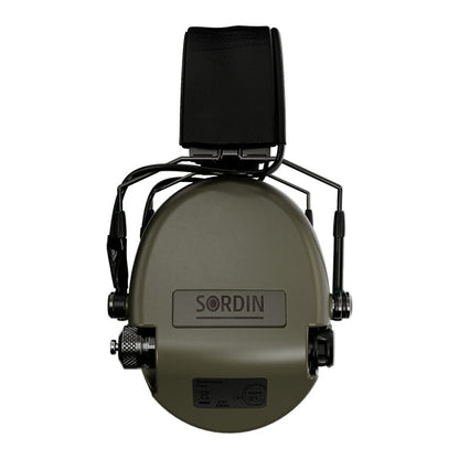 Protection auditive SUPREME MIL AUX, bandeau mince, vert