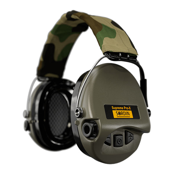 Protection auditive SURPREME PRO-X LED, bandeau, camouflage-vert