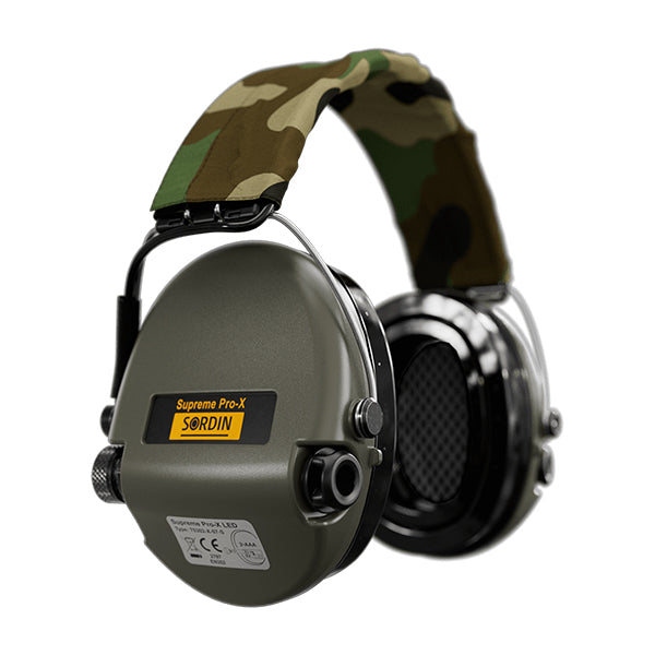 Protection auditive SURPREME PRO-X LED, bandeau, camouflage-vert