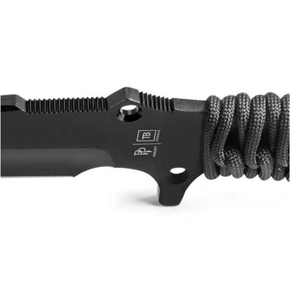 TB-OUTDOOR Einsatzmesser MARAUDEUR, Glattschliff, schwarz