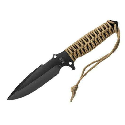 Couteau tactique MARAUDEUR, meulage lisse, marron coyote
