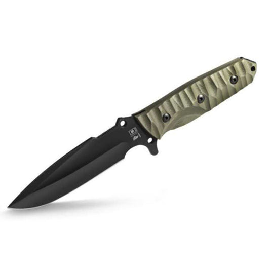 Coltello tattico TB-OUTDOOR MARAUDEUR G10, affilatura liscia, kaki