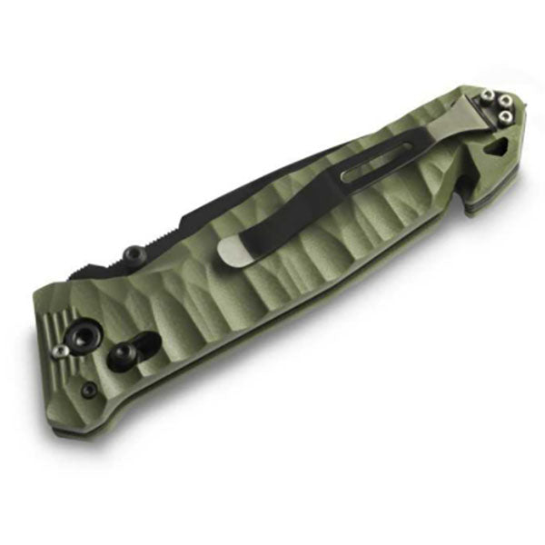 Couteau pliant CAC S200, meulage lisse, G10, kaki