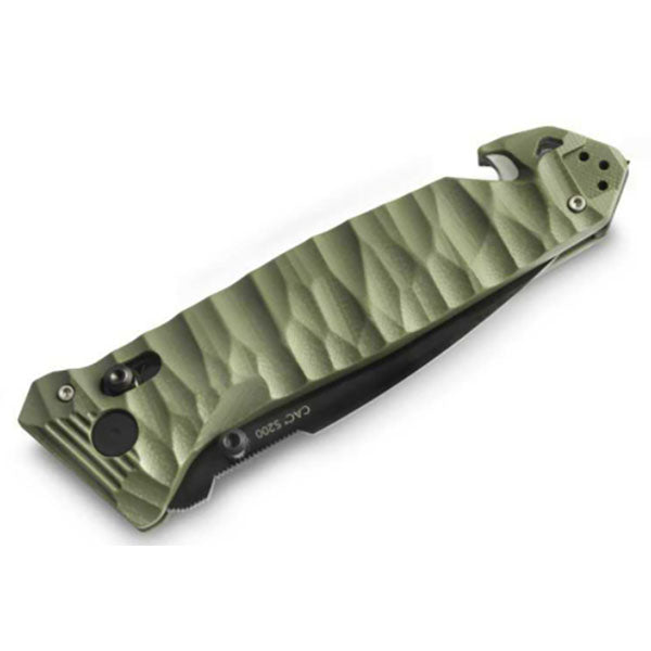 Couteau pliant CAC S200, meulage lisse, G10, kaki