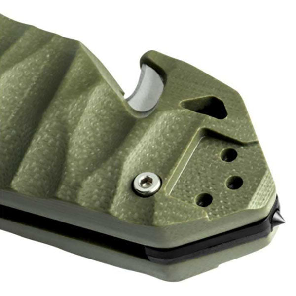 Couteau pliant CAC S200, meulage lisse, G10, kaki