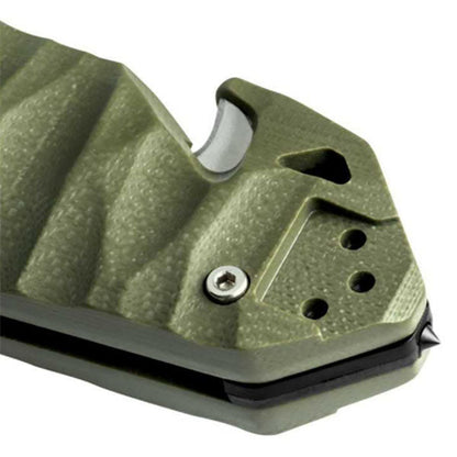 Couteau pliant CAC S200, meulage lisse, G10, kaki