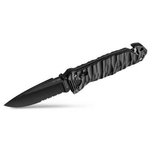 TB-OUTDOOR Klappmesser CAC S200, Wellenschliff, G10, black