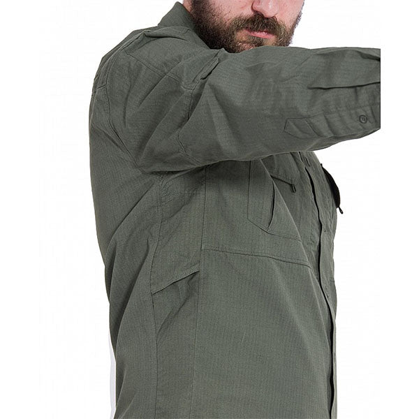 langarm Hemd PLATO SHIRT, ripstop, camo green