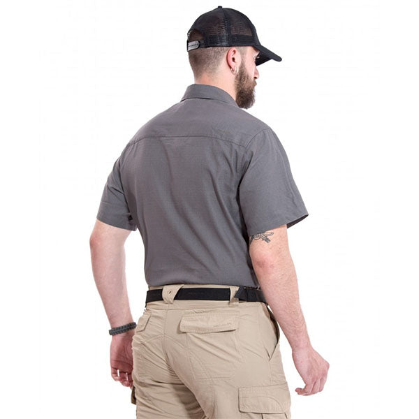 Maglia manica corta PLATO SHIRT SHORT, ripstop, verde mimetico
