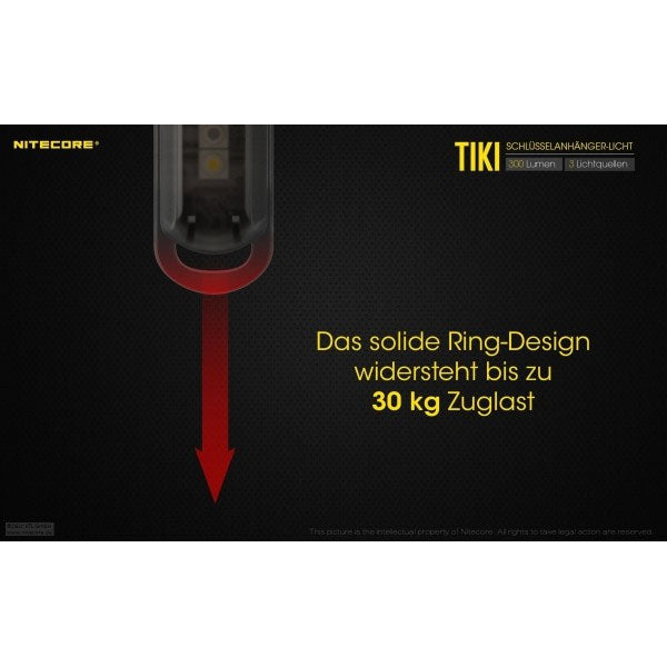 Lampe torche LED NITECORE TIKI LE, 300 lumens (batterie incluse), noire
