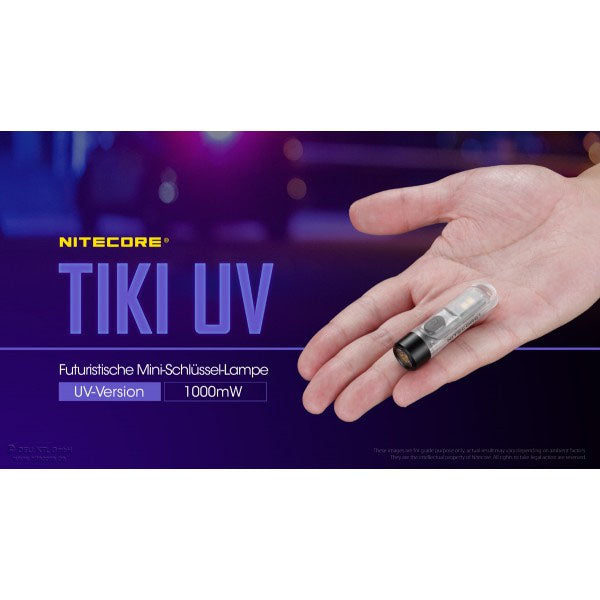 NITECORE LED-TASCHENLAMPE TIKI UV, 1'000mW (inkl. Akku)