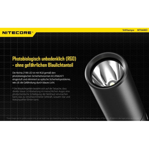 LAMPE DE POCHE LED MT06 MEDICAL - 180 lumens (sans piles)
