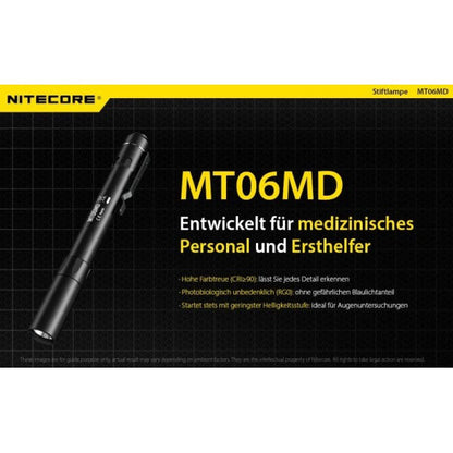 LAMPE DE POCHE LED MT06 MEDICAL - 180 lumens (sans piles)