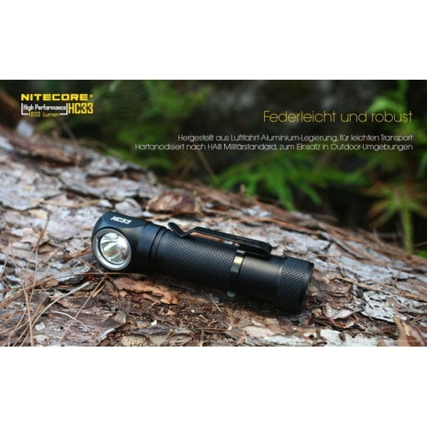 LED-STIRNLAMPE HC33 - 1'800 Lumen (inkl. Akku)