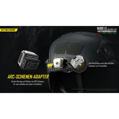 NITECORE LED-SIGNALLAMPE NU06LE - 15 Lumen (inkl. Akku)