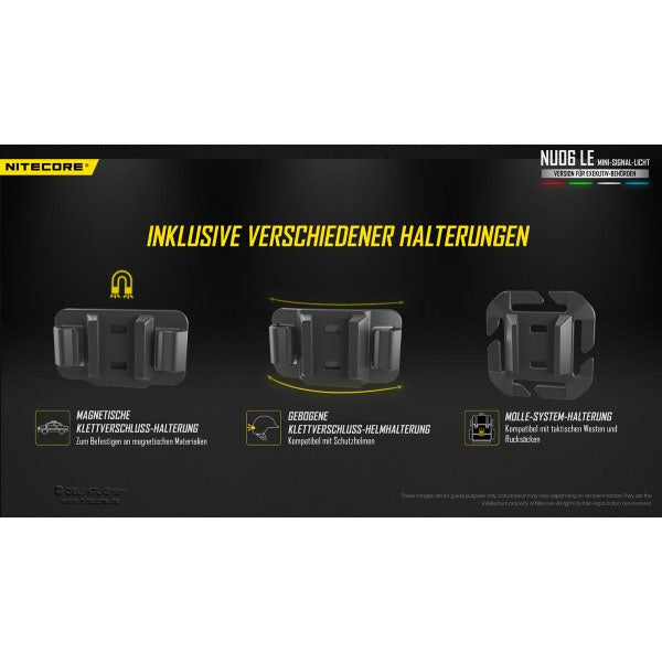 NITECORE LED-SIGNALLAMPE NU06LE - 15 Lumen (inkl. Akku)