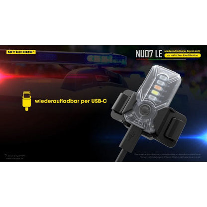 NITECORE taktische LED-SIGNALLAMPE NU07LE - 15 Lumen (inkl. Akku)