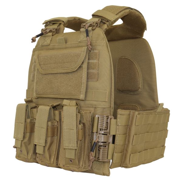 CHARLIE MIKE Plattenträger PROTEKTO QR LC, coyote