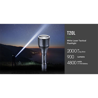Torcia tattica a LED T20L, 900 lumen (batteria inclusa)
