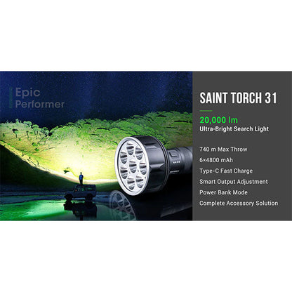 Projecteur LED SAINT TORCH 31, 20 000 lumens (batterie incluse)